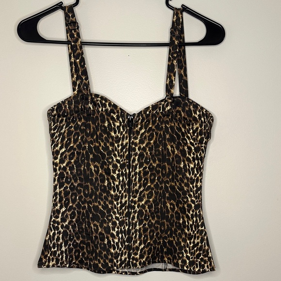 Vixen by Micheline Pitt Leopard Print Tank Top - Picture 2 of 3